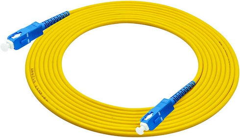 10 Meters 33ft SC to SC Fiber Optic Cable Jumper Optical Patch Cord Simplex Single-mode 9/125 SC-SC...