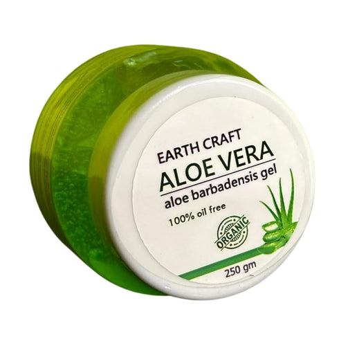 EART CRAFT Pure Aloe Vera Gel for Skin, Scalp, & Hair, Soothing Aloe Face Moisturizer, Multipurpose, Hydrating Aloe Gel, 250 grams (8.81 fl. oz.)...