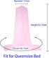 BCBYou Bed Canopy Mosquito Net with Fluorescent Stars Glow in Dark for Baby, Kids, and Adults, for Cover The Baby Crib, Kid Bed, Girls Bed Or Full...