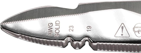 Klein Tools 26001 Scissors, Made in USA, All-Purpose Electrician's Scissors with Cable Cutting Notch, Serrated Blades, Deburr Notch, 6.75-Inch...