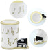 Winterworm Resin Music Notes Pencil Pen Container,Piano Pencil Cup Musical Melody Theme Pen Holder Cup Pencil Pot Desktop Makeup Brush Organizer f...