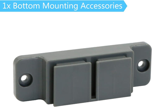 Retractable Baby Gate Hardware, Pet Gate with Cat Door Wide Baby Gate Replacement Parts Kit, Long Baby Gate Full Set Wall Mounting Accessories - B...