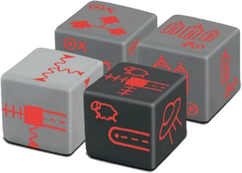 Railroad Ink Challenge: Futuristic Expansion Red, Expansions Can Be Added to Any Railroad Ink or Railroad Ink Challenge Base Game, For 1 to 6 Play...