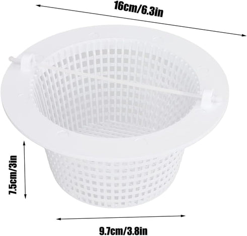 Pool Skimmer Basket, 2pcs Filter Skimmer Replacement Parts Swimming Basket Compatible with Haywar-d SP1091WM Above Ground Pool Skimmer Baskets for...