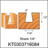 Router Bits, Carbide Tipped 8-Degree Dovetail Bit for Joinery, Industrial Grade Blue Cutting Tools for Woodworking (1/4 Inch Shank x 7/16 Inch Dia...