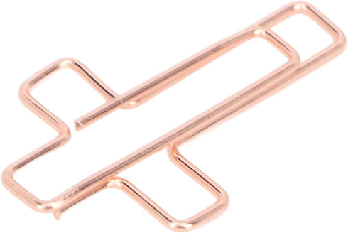 Fdit 100PCS Cross Paper Clips, Rose Gold Metal Paper Clamps for Document Note Sorting Organizing Paperwork Office School and Personal Use...