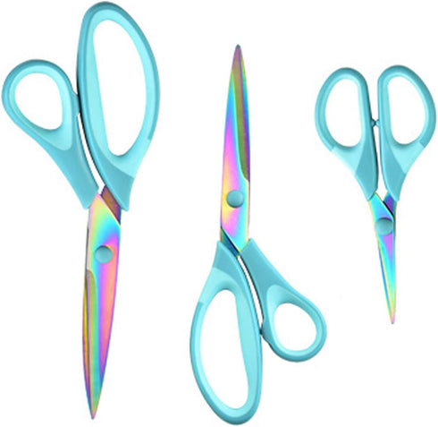 Craft Scissors Sharp Blades Fabric Scissors Rubber Soft Grip Handle Multipurpose Scissors Suitable for Sewing/Arts/Crafts/Office/School and Home (...