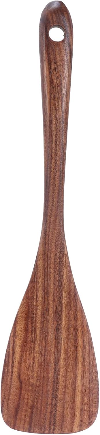Wooden Spatula for Cooking Nonstick, wooden spatula for cooking, Teak Wooden Spatula Non?stick Pan Shovel Long Flat Handle for Kitchen Cooking...