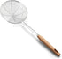 Spider Strainer, Skimmer Spoons, 6.3 Inch Spider Strainer Skimmer Ladle for Cooking and Frying, Cooking Utensils Frying Spoon with Wooden Handle, ...