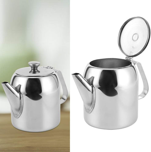 Coffee Pot Teapot Stainless Steel Tea Kettle Cold Short Spout Pour Over for Home Kitchen Hotel Restaurant(32oz)...