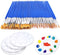 65Pcs Paint Brushes Tray Palettes Set,60pcs Flat Paint Brushes 5 PCS Round Paint Pallets,Small Paint Brushes Bulk Acrylic Oil Watercolor Artist Pa...