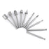 Rotarys Files Woodworking Carving Tool Set, 10pcs Burrs 1/8inch Shank Tungsten Carbide Rotarys Burr Files Woodworking Carving Tool Set...