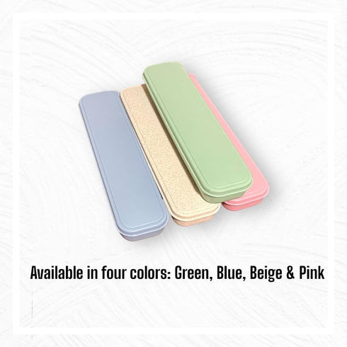 11 Pcs Reusable Utensil Set with Case - Stainless Steel EDC Cutlery Set for Travel, Camping, Picnic & Outdoor Activities – Perfect Lunch Box Acces...