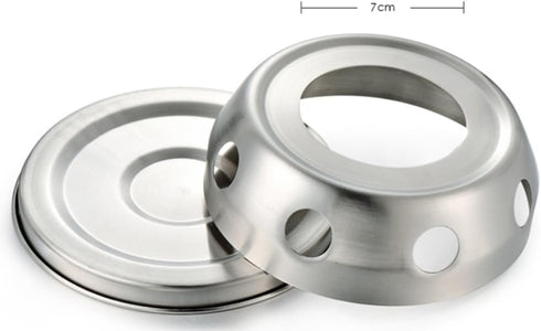Round Base Stainless Steel Teapot Holder, Candle Heating Device Teapot Warmer Rack, Heater Heating Stove Rack...