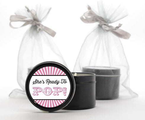 Pink Ready to Pop Baby Shower Stickers | 36 Matte Stickers | 2 Inches Round | Ready to Pop Baby Shower Labels...