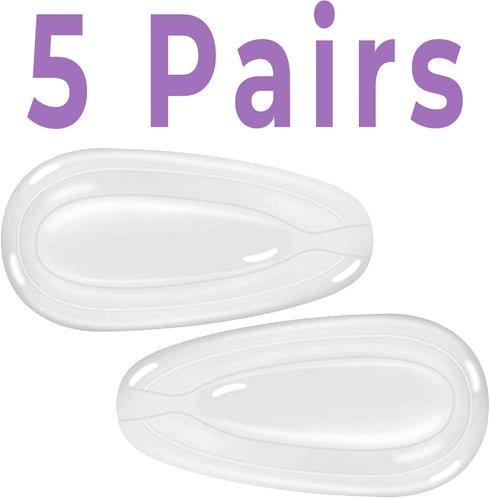 GMS Optical - 11mm Medium Wide Screw-in Round Soft Silicone Nose Pads for Glasses, Sunglasses, Glasses Repair Kit, Keep Glasses from Sliding and I...