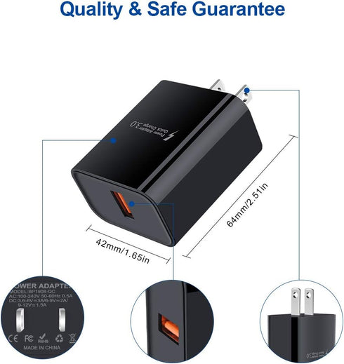 USB Type C Fast Charging Charger for Samsung Galaxy A55 A35 A25 A54 A15 A05S A53 A14 A13 A03S S24 S23 Ultra S21 S10 Plus A12 A32 A51 A71 A50 A20, ...