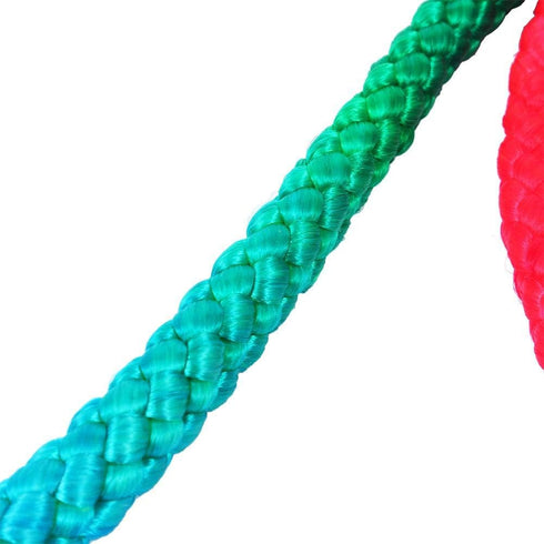 Gymnastics Art Rope, 2.8m/110inch Nylon Rainbow Color Rhythmic Gymnastics Rope Solid Competition Arts Training Rope Gymnastic Skipping Rope for Ex...