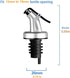 4 Pcs Oil Pour Spouts, Olive Oil Bottle Dispenser with Leakproof Nozzle for Olive Oil, Wine, Vinegar, Soy Sauce, Oil Bottle Dispenser Kitchen Tool...