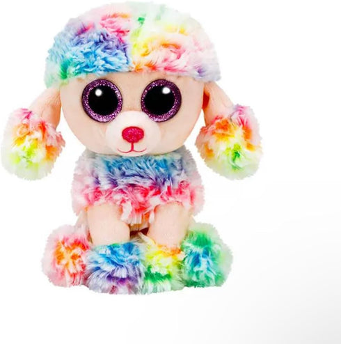 Beanie Baby Rainbow Dog Stuffed Animal Plush Doll?6inch?...