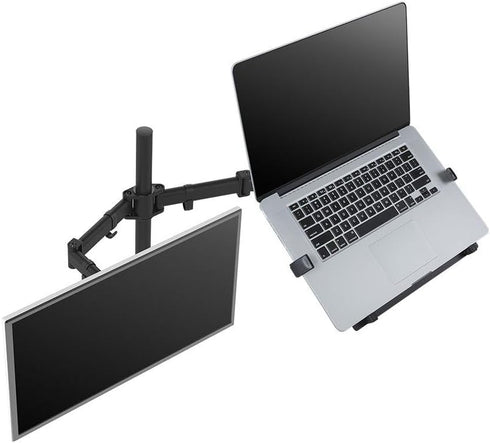 Monoprice Laptop Holder Attachment for Desk Mounts - Ideal for Work, Home, Office Laptops, Black - Workstream Collection...