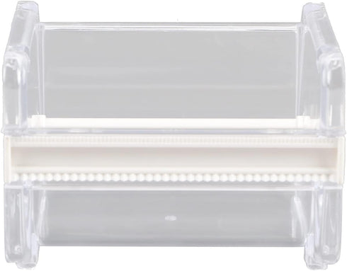 Tape Cutter, Transparent Washi Adhesive Tape Dispenser 2 in 1 Office Stackable Desktop Washi Tape Holder with Cutter Roll Tape Holder Organize One...