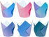 qiqee Tulip Cupcake Liners 180 Pcs Muffins Parchment Paper Tulip Muffin Liners for baking 6 Different Gradient Color Cupcake Wrapper (Purple Cupca...