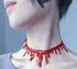 Halloween Vampire Choker Necklace Dripping Blood Chokers for Halloween Costumes Decorations for Women Girls Halloween Cosplay Party Favors...