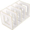 Fdit Wooden Desktop Bookshelf Rack Storage Shelf Bookcase for Home School Office Organizer(Warm White)...