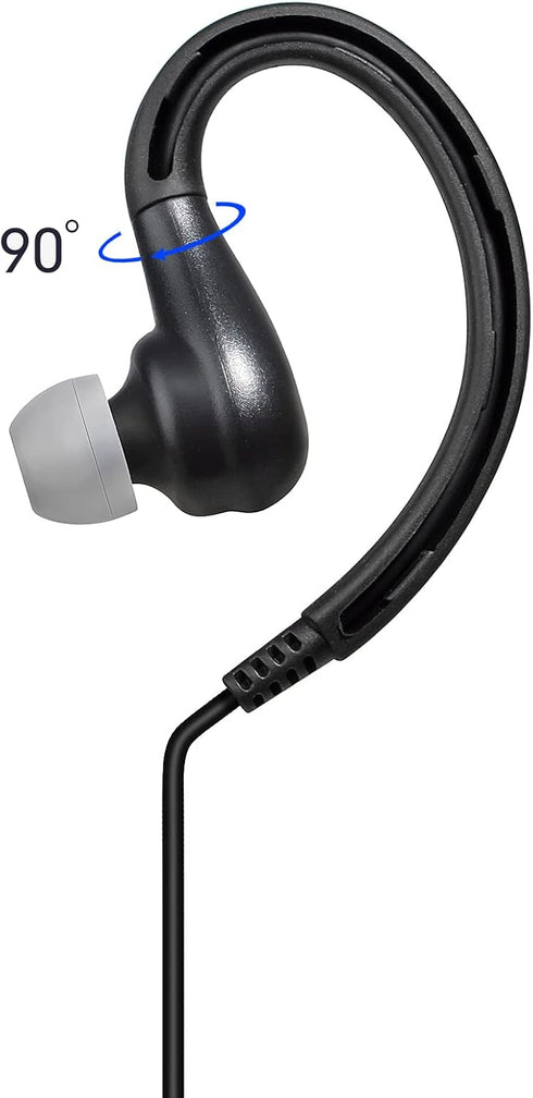 Walkie-Talkie Headset, G Shape Earpiece with PTT and Mic for BaoFeng UV-5R 5RA 5RB 5RC 5RD 5RE 5REPLUS 3R+ Kenwood Retevis Two Way Radio Accessori...