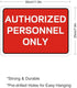 Authorized Personnel Only Sign Metal 12"X8" Rust Free Aluminum,Indoor & Outdoor Use For Fence And Yard...