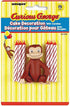 Unique Curious George Cake Topper with 6 Candles - Premium Quality - Perfect for Children's Birthday Parties...