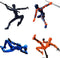 4PCS Titan 13 Action Figure, Titan13 Action Figure, 3D Printed Multi-Jointed Movable Action Figure Lucky Action Figures for Game Lovers (Black Ora...