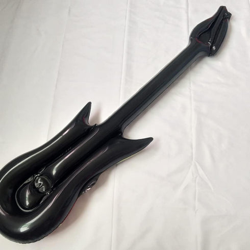 Zerodeko 6Pcs Inflatable Guitars, Blow Up Flame Guitar Toys Air Inflation Musical Instruments 80s 90s Rock and Roll Party Decorations Musicial Par...