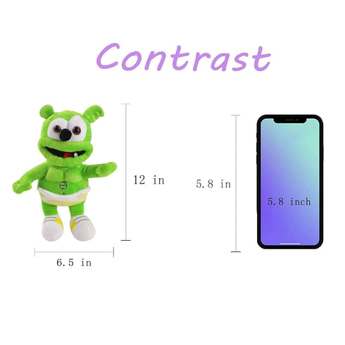 TUMPETY Gummy Bear Plush Green Singing Bear Toy Christmas Celebration Props Accompanying Toys Before Going to Bed (A5-JZ0167)...