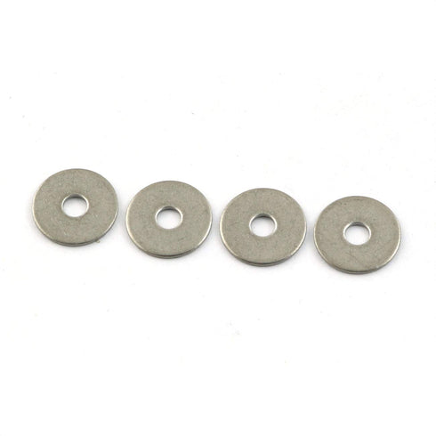40pcs M3 304 Stainless Steel Flat Washer Adjustment Hardware Fitting Accessories Metal Gasket for Bolts & Screws...