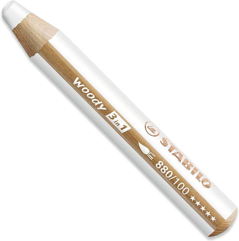 STABILO Multi-talented Pencil woody 3-in-1 - Pack of 2 Pencils - Black & White...