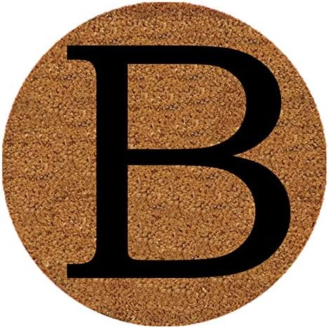 Letter B, 9 Inch Round Insert for 2' X 3' Doormat,Fits Calloway Mills 160012436 Door Mat...