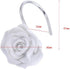 Actpe 12pcs White Rose Flower Shower Curtain Hooks, Rustproof Metal, Home Decorative, Bathroom, Living Room, Bedroom, Kid's Room...