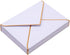 50 Pack A7 Envelopes 5 x 7 Card Envelopes Self-Adhesive V Flap Envelopes with Gold Border for Office, Wedding Gift Cards, Invitations, Graduation,...