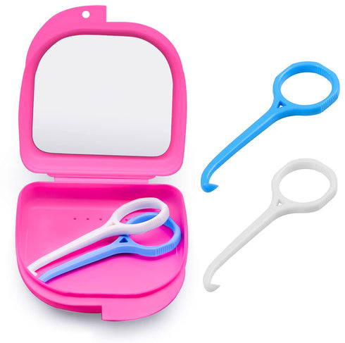 Aligner Remover tool with Retainer Case With Vent Holes Accessories For Disassembly Of Oral Care (2 pack | pink)...