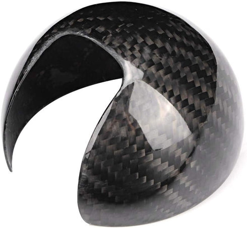 KIMISS Gear Shift Knob Cover, Car Carbon Fiber Gear Shift Knob Head Cover Fit for A3 2012-2018 Left-Hand Driving...