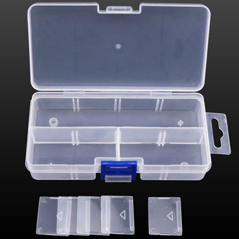 2Pcs 36 Grids Box Size 10.6"x6.9"x1.6" Plastic Organizer Box with Adjustable Dividers for Crafts, Bead, Fishing Tackle Storage...
