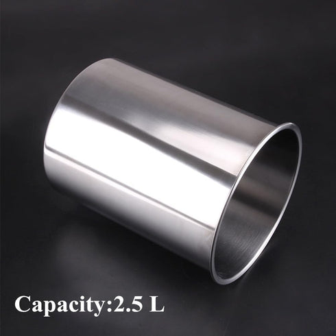 Wine Cooler Bucket Stainless Steel Wine Cooler Wine Bottle Chiller Ice Bucket(2.5L/Silver)...