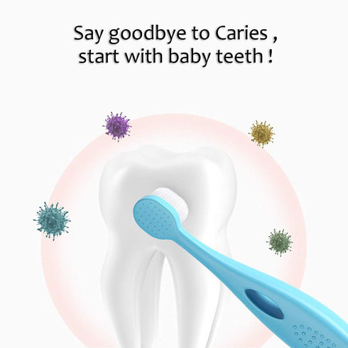EasyHonor Baby Toothbrush for Age 1-3 Years Old, Extra Soft Toothbrush with 10000 Floss Bristle for Toddler Gum Care. (4Pcs)...