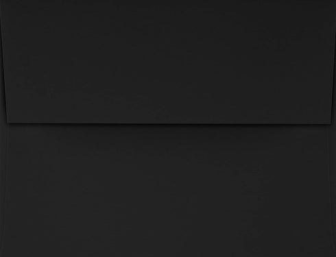 LUXPaper A2 Invitation Envelopes | Peel & Press | 4 3/8" x 5 3/4" | Midnight Black | 80lb. Text | 50 Qty...