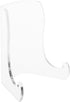 Plymor Clear Acrylic Small Flat Back Easel with Shallow Support Ledges, 3" H x 2.5" W x 2" D...