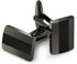Mr.Van Handcrafted Carbon Fiber Cufflinks Rhodium Plated Cuff Links Set Business Christmas Gift...
