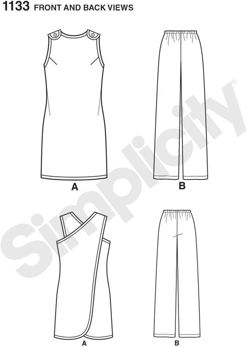 Simplicity 1133 Women's Tunic and Pants Sewing Pattern Set, Sizes 6-18...