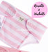 JC Toys Baby Doll Washable and Reusable Eco Diapers 4 Pack Fits Dolls 14 to 18 inch in Pink/White/Grey...